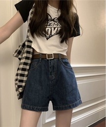 インディゴデニムショートパンツ