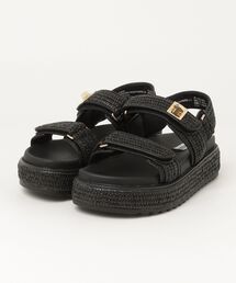 STEVE MADDEN スティーブマデン ダブルベルトラフィアサンダル BIGMONA-US 9918
