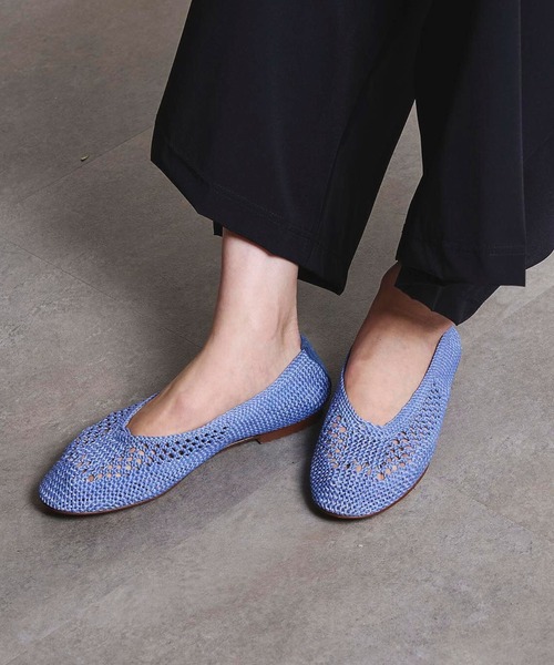 ROSE BUD(ローズバッド)の「【ROSE BUD別注】(Bertuchi x GENE HEAVENS) MESH FLAT SHOES(パンプス・レディース・ブラック/オレンジ/ブルー・38/36/37)」の2枚目の写真