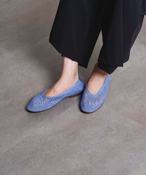 ROSE BUD(ローズバッド)の「【ROSE BUD別注】(Bertuchi x GENE HEAVENS) MESH FLAT SHOES(パンプス・レディース・ブラック/オレンジ/ブルー・38/36/37)」の6枚目の写真