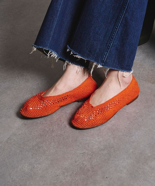 ROSE BUD(ローズバッド)の「【ROSE BUD別注】(Bertuchi x GENE HEAVENS) MESH FLAT SHOES(パンプス・レディース・ブラック/オレンジ/ブルー・38/36/37)」の12枚目の写真