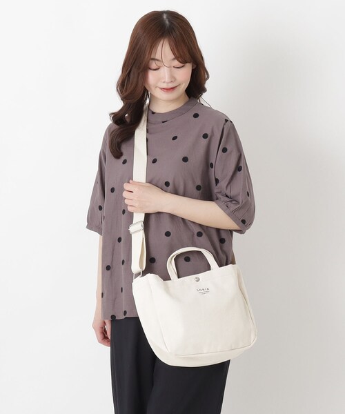 one'sterrace(ワンズテラス)の「【リンネル7月号掲載】SE プレイフルキャンバストート(トートバッグ・レディース・ブラック系8/グレー系4/アイボリー系8・99)」の7枚目の写真