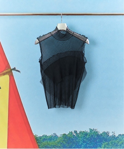 kotohayokozawa(コトハヨコザワ)の「【kotohayokozawa/コトハヨコザワ】GHOST TODO TOP *SLEEVELESS HIGHNECK +INNER/ゴーストトゥードゥトップスリーブレスハイネックインナー(タンクトップ・レディース・ブルー/ライトブルー/ブラック/ホワイト・FREE)」の16枚目の写真