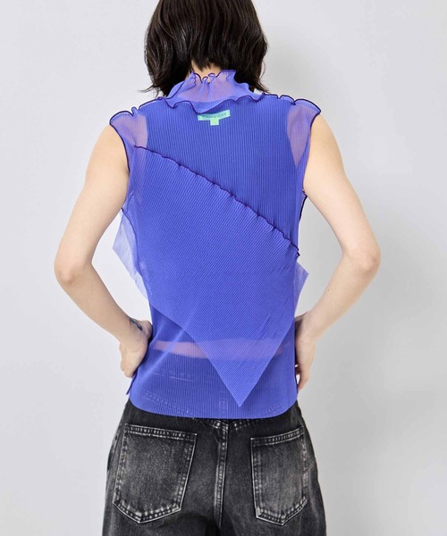 kotohayokozawa(コトハヨコザワ)の「【kotohayokozawa/コトハヨコザワ】GHOST TODO TOP *SLEEVELESS HIGHNECK +INNER/ゴーストトゥードゥトップスリーブレスハイネックインナー(タンクトップ・レディース・ブルー/ライトブルー/ブラック/ホワイト・FREE)」の11枚目の写真