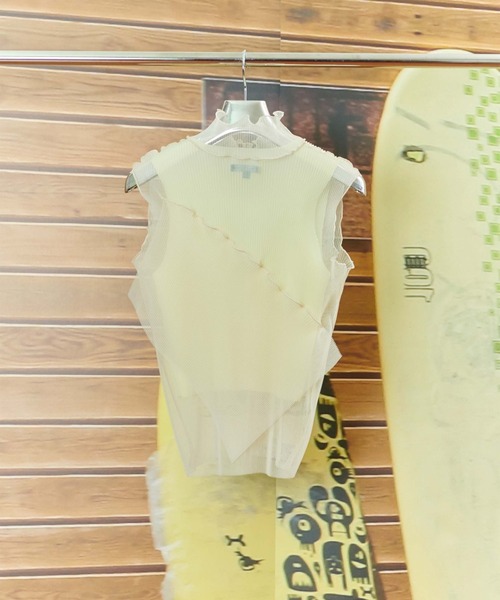 kotohayokozawa(コトハヨコザワ)の「【kotohayokozawa/コトハヨコザワ】GHOST TODO TOP *SLEEVELESS HIGHNECK +INNER/ゴーストトゥードゥトップスリーブレスハイネックインナー(タンクトップ・レディース・ブルー/ライトブルー/ブラック/ホワイト・FREE)」の13枚目の写真