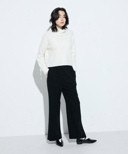 Gabardine K.T(ギャバジンケーティー)の「〔 +サイズ 〕 モヘヤブレンドヤーンセーター(ニット/セーター・レディース・オフホワイト・15号)」の2枚目の写真