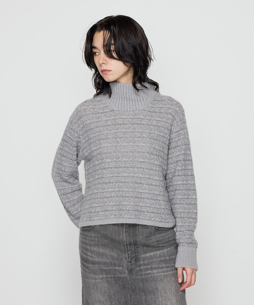 Gabardine K.T(ギャバジンケーティー)の「〔 +サイズ 〕 モヘヤブレンドヤーンセーター(ニット/セーター・レディース・オフホワイト・15号)」の19枚目の写真