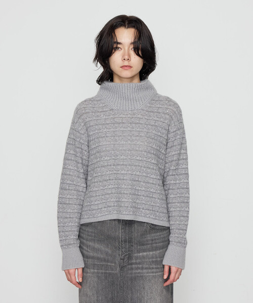 Gabardine K.T(ギャバジンケーティー)の「〔 +サイズ 〕 モヘヤブレンドヤーンセーター(ニット/セーター・レディース・オフホワイト・15号)」の20枚目の写真