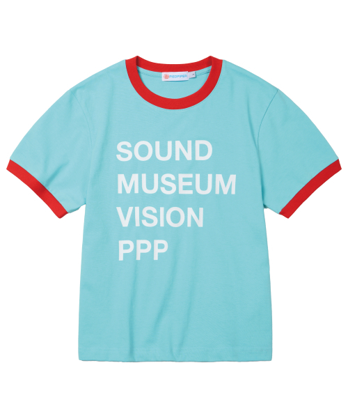 PIEDPIPER(パイド・パイパー)の「サウンドタイポリンガーTシャツブルー(Tシャツ/カットソー・レディース・その他・1/2)」の2枚目の写真