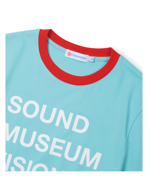 PIEDPIPER(パイド・パイパー)の「サウンドタイポリンガーTシャツブルー(Tシャツ/カットソー・レディース・その他・1/2)」の4枚目の写真