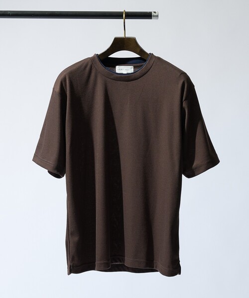 ABAHOUSE GRAY（アバハウスグレイ）の「サカリバ レイヤード 半袖Tシャツ（Tシャツ/カットソー・メンズ・グレイッシュベージュ/ホワイト/ブラウン/ブラック・46/48）」の4枚目の写真