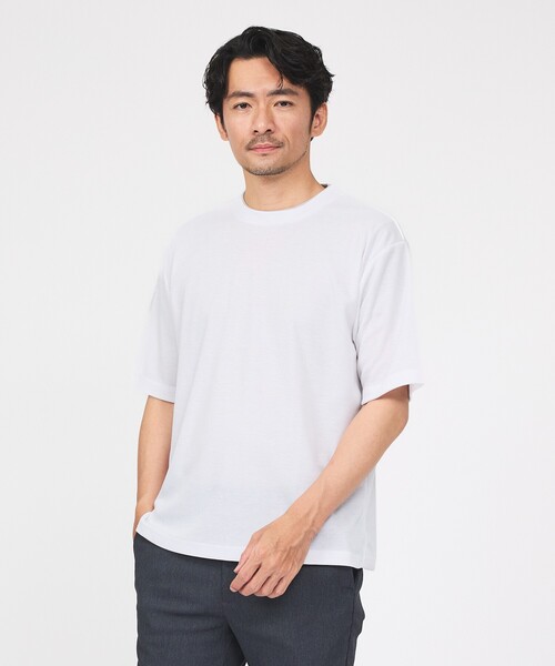 ABAHOUSE GRAY（アバハウスグレイ）の「サカリバ レイヤード 半袖Tシャツ（Tシャツ/カットソー・メンズ・グレイッシュベージュ/ホワイト/ブラウン/ブラック・46/48）」の16枚目の写真