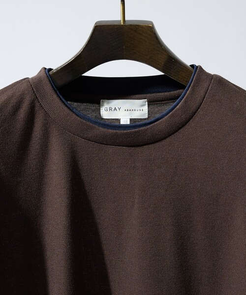ABAHOUSE GRAY（アバハウスグレイ）の「サカリバ レイヤード 半袖Tシャツ（Tシャツ/カットソー・メンズ・グレイッシュベージュ/ホワイト/ブラウン/ブラック・46/48）」の21枚目の写真