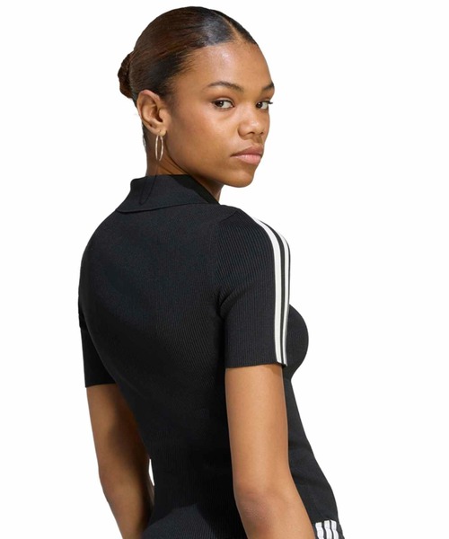 adidas(アディダス)の「adidas TECH RIB CALI TEE / アディダス テック リブ カリ Tシャツ(Tシャツ/カットソー・レディース・ブラック・L/M/S)」の9枚目の写真