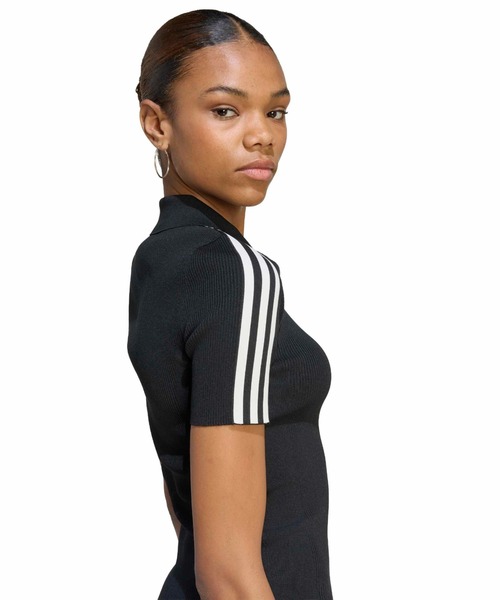 adidas(アディダス)の「adidas TECH RIB CALI TEE / アディダス テック リブ カリ Tシャツ(Tシャツ/カットソー・レディース・ブラック・L/M/S)」の5枚目の写真