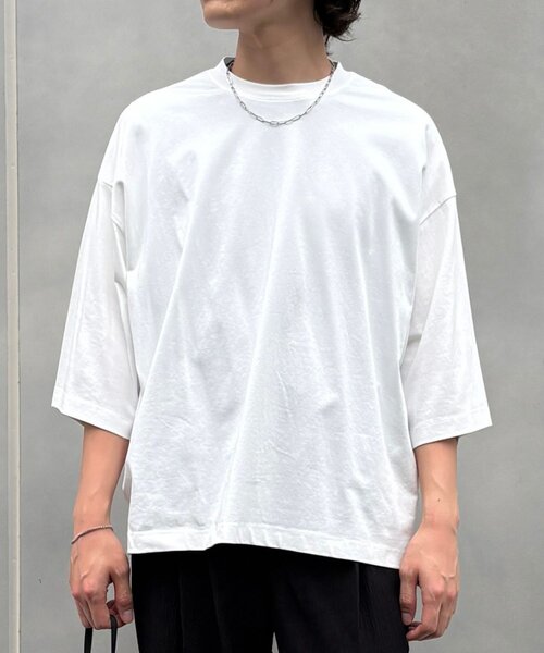 COLONY 2139(コロニートゥーワンスリーナイン)の「接触冷感スーパービッグT(Tシャツ/カットソー・メンズ・ブラック/ピンク/ホワイト・MEDIUM/LARGE)」の4枚目の写真
