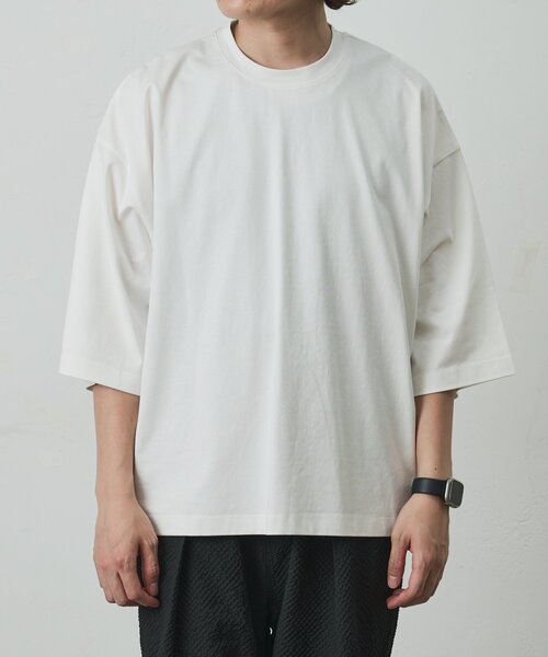COLONY 2139(コロニートゥーワンスリーナイン)の「接触冷感スーパービッグT(Tシャツ/カットソー・メンズ・ブラック/ピンク/ホワイト・MEDIUM/LARGE)」の9枚目の写真