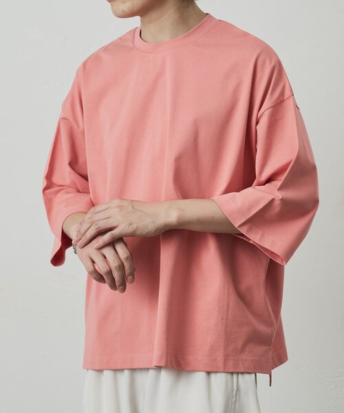 COLONY 2139(コロニートゥーワンスリーナイン)の「接触冷感スーパービッグT(Tシャツ/カットソー・メンズ・ブラック/ピンク/ホワイト・MEDIUM/LARGE)」の18枚目の写真