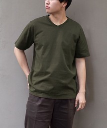 汗しみない Vネック Tシャツ［メンズ］