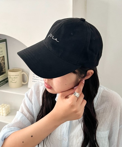 wears(ウェアーズ)の「フロント刺繍ロゴキャップ(キャップ・レディース・アイボリー/ブラウン/グレー/ベージュ/ブラック/レッド/ネイビー・FREE)」の1枚目の写真