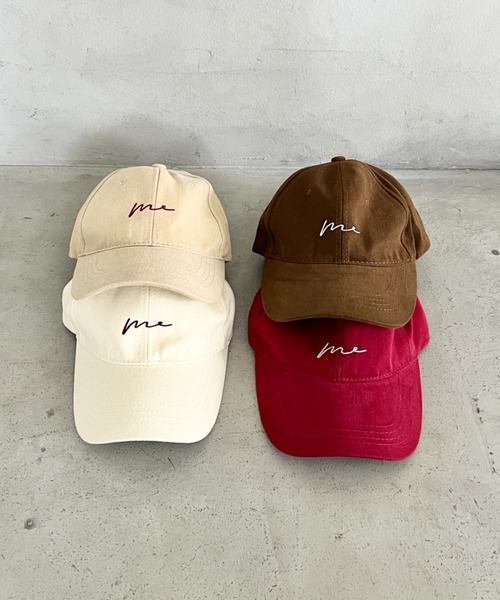 wears(ウェアーズ)の「フロント刺繍ロゴキャップ(キャップ・レディース・アイボリー/ブラウン/グレー/ベージュ/ブラック/レッド/ネイビー・FREE)」の9枚目の写真