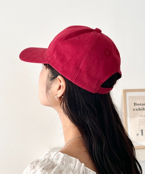 wears(ウェアーズ)の「フロント刺繍ロゴキャップ(キャップ・レディース・アイボリー/ブラウン/グレー/ベージュ/ブラック/レッド/ネイビー・FREE)」の22枚目の写真