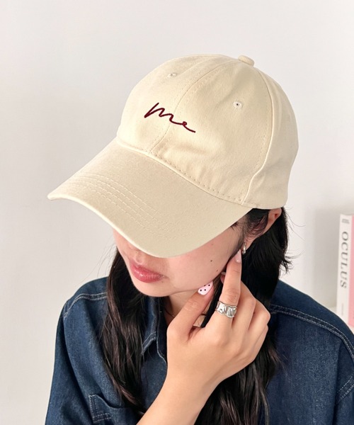 wears(ウェアーズ)の「フロント刺繍ロゴキャップ(キャップ・レディース・アイボリー/ブラウン/グレー/ベージュ/ブラック/レッド/ネイビー・FREE)」の12枚目の写真