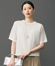 シアーメッシュニット Tシャツ