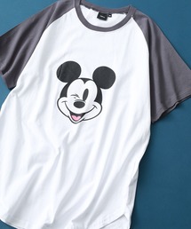 MICKEY MOUSE ミッキー ラグラン T 半袖