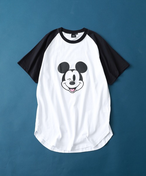 MICKEY MOUSE(ミッキーマウス)の「MICKEY MOUSE ミッキー ラグラン T 半袖(Tシャツ/カットソー・メンズ・ベージュ×ブラック/グレー系1/グレー系/ホワイト系その他/ホワイト系その他2/ホワイト系その他3/ホワイト系その他4/ベージュ系その他・L/XL/M)」の9枚目の写真