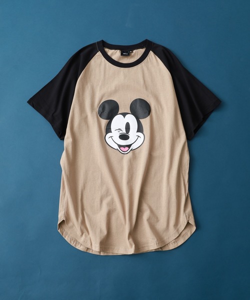 MICKEY MOUSE(ミッキーマウス)の「MICKEY MOUSE ミッキー ラグラン T 半袖(Tシャツ/カットソー・メンズ・ベージュ×ブラック/グレー系1/グレー系/ホワイト系その他/ホワイト系その他2/ホワイト系その他3/ホワイト系その他4/ベージュ系その他・L/XL/M)」の11枚目の写真