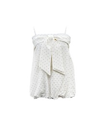 Big Ribbon Balloon Dot Peplum / ビッグリボンバルーンドットペプラム