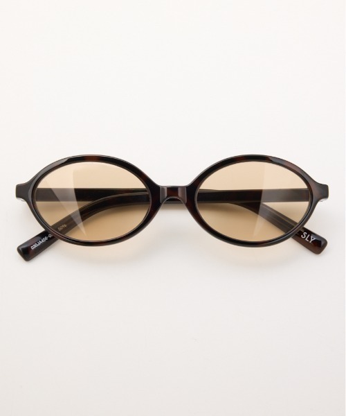 SLY(スライ)の「OVAL EYEWEAR オーバルアイウェア(メガネ・レディース・ブラウン/ブラック・FREE)」の1枚目の写真