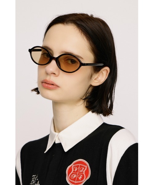 SLY(スライ)の「OVAL EYEWEAR オーバルアイウェア(メガネ・レディース・ブラウン/ブラック・FREE)」の8枚目の写真
