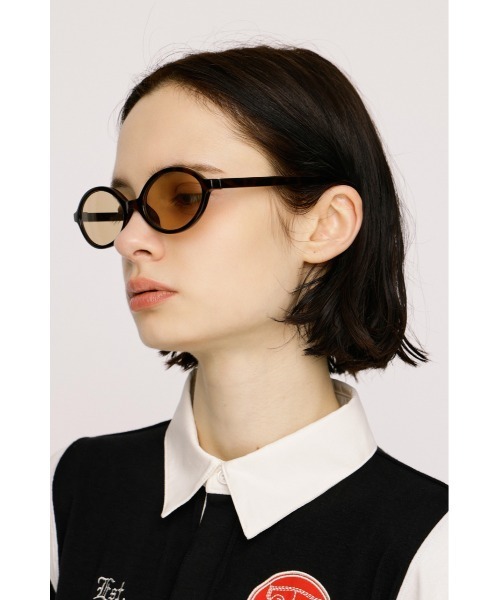 SLY(スライ)の「OVAL EYEWEAR オーバルアイウェア(メガネ・レディース・ブラウン/ブラック・FREE)」の9枚目の写真
