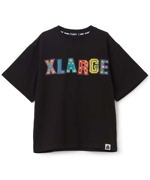 XLARGE KIDS（エクストララージキッズ）の「フラワーロゴ半袖Tシャツ（Tシャツ/カットソー・キッズ・ホワイト/ブラック・140cm/130cm/120cm/110cm/100cm/90cm/80ｃｍ）」の2枚目の写真