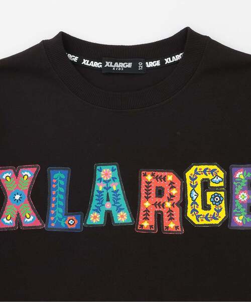 XLARGE KIDS（エクストララージキッズ）の「フラワーロゴ半袖Tシャツ（Tシャツ/カットソー・キッズ・ホワイト/ブラック・140cm/130cm/120cm/110cm/100cm/90cm/80ｃｍ）」の4枚目の写真