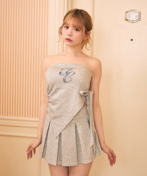 TITTY&CO.(ティティーアンドコー)の「ストーンロゴベアトップスウェットセットアップ(セットアップ・レディース・グレー/ブラック・FREE)」の15枚目の写真