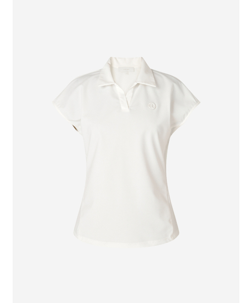 LORDLOAR(ロードロアル)の「キャップスリーブカラー半袖Tシャツ WHITE(Tシャツ/カットソー・レディース・その他・MEDIUM/SMALL/LARGE)」の2枚目の写真