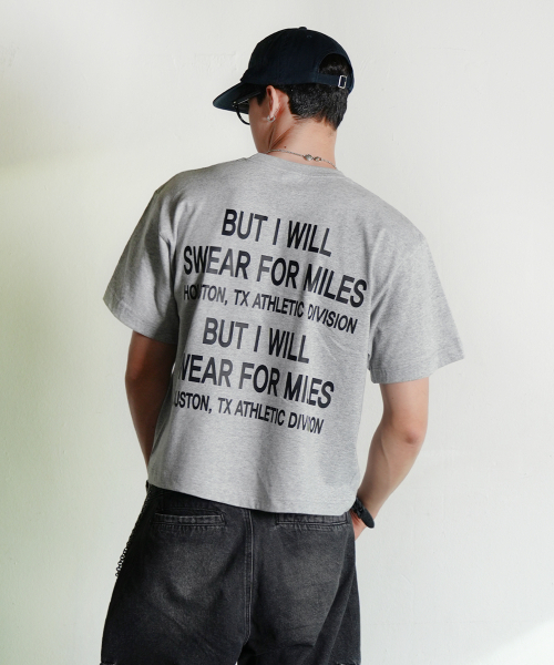 THE MILE(ザマイル)の「ニューオーダーガーメンツクロップクルーネック_GRAY(Tシャツ/カットソー・メンズ・その他・SMALL/MEDIUM/LARGE/X-LARGE)」の1枚目の写真