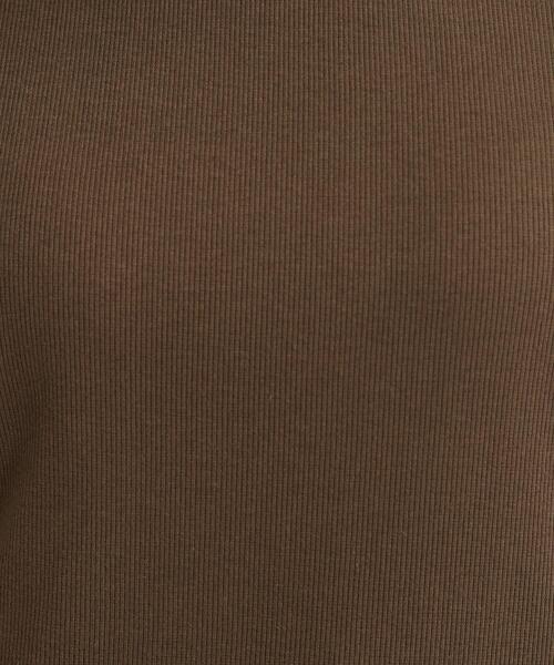 SHOO・LA・RUE（シューラルー）の「【S-LL/洗濯機可】二の腕隠れる 配色レイヤード風 5分袖Tシャツ（Tシャツ/カットソー・レディース・ブラウン系その他5/ブラック系4/グレー系4・04/03/02/01）」の15枚目の写真