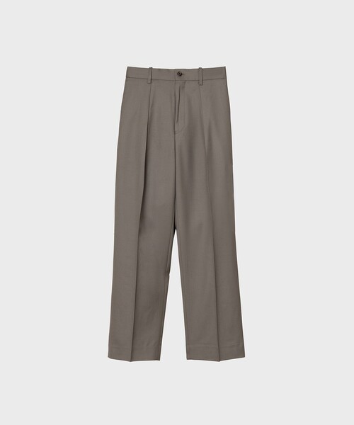 markaware(マーカウェア)の「ONE TUCK TAPERED TROUSERS(その他パンツ・メンズ・グレイッシュベージュ・1)」の1枚目の写真