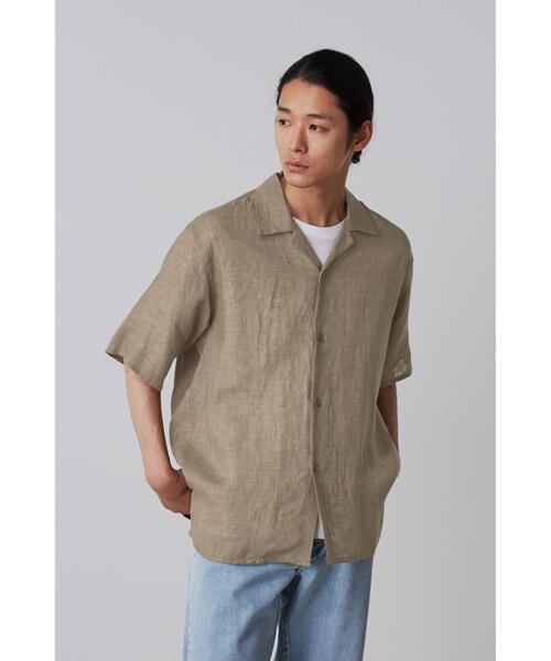 YLEVE(イレーヴ)の「YLEVE / LINEN POPLIN SHIRT(シャツ/ブラウス・メンズ・カーキ/ネイビー・3/4/5)」の2枚目の写真
