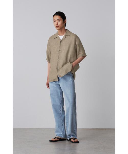 YLEVE(イレーヴ)の「YLEVE / LINEN POPLIN SHIRT(シャツ/ブラウス・メンズ・カーキ/ネイビー・3/4/5)」の4枚目の写真