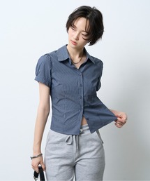 Pinstripe Slim Shirt /ピンストライプスリムシャツ