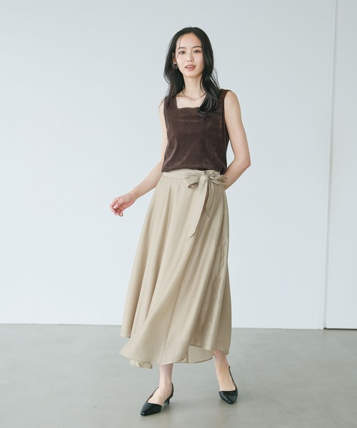 Andemiu(アンデミュウ)の「シアーベロアタンク/1043813(Tシャツ/カットソー・レディース・ブラウン/グレー/ブラック・FREE)」の10枚目の写真