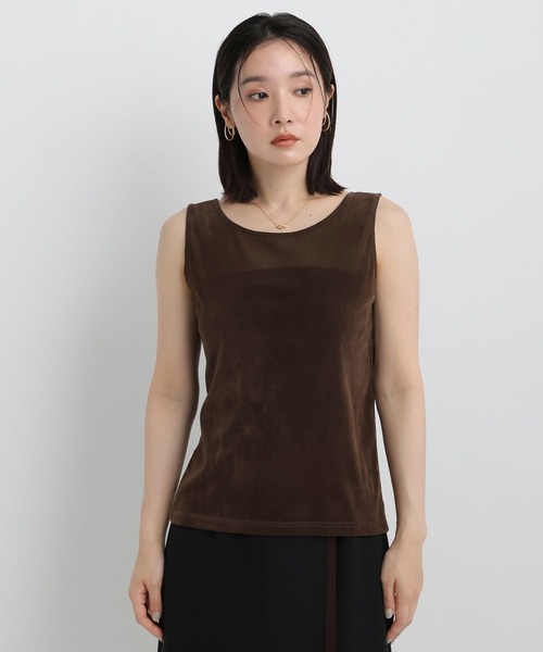 Andemiu(アンデミュウ)の「シアーベロアタンク/1043813(Tシャツ/カットソー・レディース・ブラウン/グレー/ブラック・FREE)」の21枚目の写真