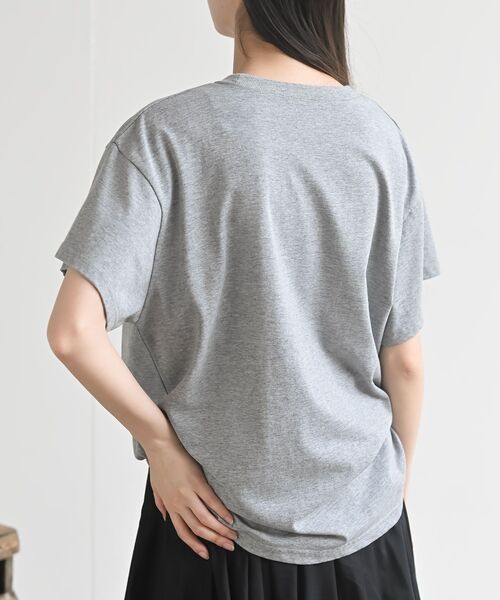 rps(アールピーエス)の「デニムリボンBIGT(Tシャツ/カットソー・レディース・杢グレー/ブラック・フリー)」の13枚目の写真