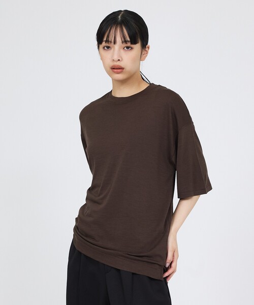 FORTUNA HOMME(フォルトゥナオム)の「【FORTUNA /フォルトゥナ】AMOUR / ウールTシャツ / 気温調整 / ユニセックス(Tシャツ/カットソー・メンズ・チャコールグレー/ブラック/ブラウン・M/L)」の16枚目の写真