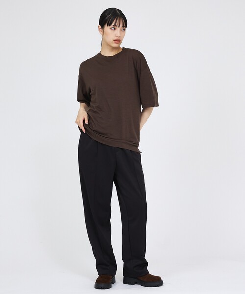 FORTUNA HOMME(フォルトゥナオム)の「【FORTUNA /フォルトゥナ】AMOUR / ウールTシャツ / 気温調整 / ユニセックス(Tシャツ/カットソー・メンズ・チャコールグレー/ブラック/ブラウン・M/L)」の18枚目の写真